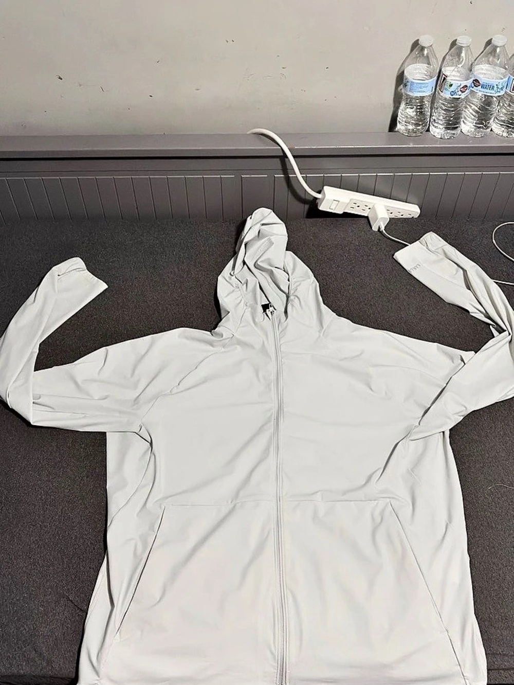 lululemon men White Hooded Jacket